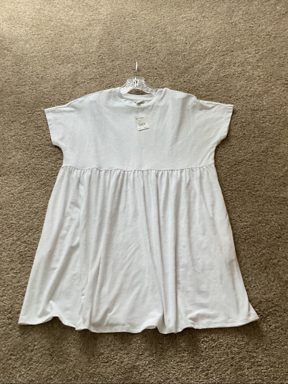 Versona White Short Sleeve Crewneck Top